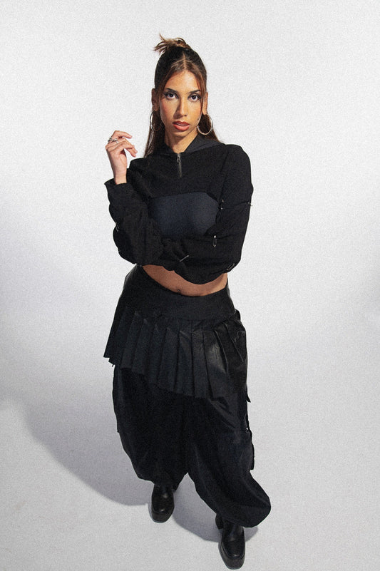FAUX LEATHER MINI SKIRT