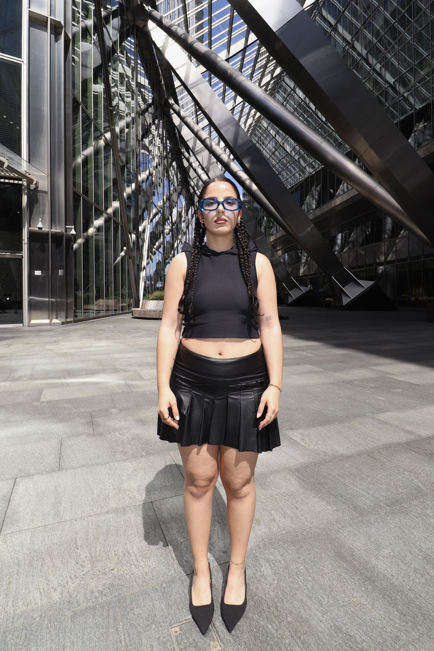 FAUX LEATHER MINI SKIRT